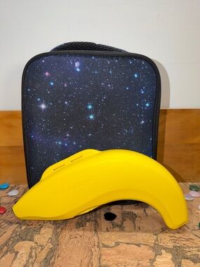 New Lunch Bag + Tupperware Yellow Banana Storage Case